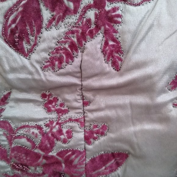 NWT Grandeur Jacket, Soft Surroundings, Gray with Mauve Flower pattern - Size M - Picture 12 of 15